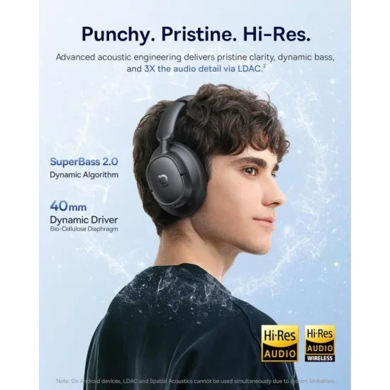 Baseus Bass BH1 Lite Wireless Headphones - Cosmic Black